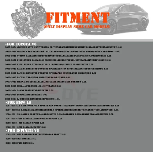 Miniatura 2 de OYEAUTO Bujía de iridio 6240, 6 piezas 22401-5M015 PLFR5A11 compatible con Toyota 2002-2024, BMW 2004-2015, NISSAN 2000-2021, Lexus 2005-2024, VOLVO