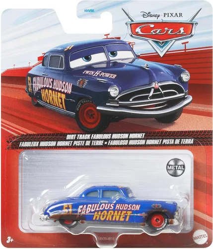 Miniatura 2 de Disney Cars 3 Dirt Track Fabuloso Hudson Hornet Vehículo fundido a presión
