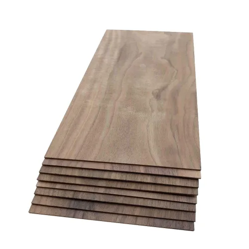 Tablones de Madera Dura de Nogal - Paquete de 8 Madera de Nogal para Manualidades de Madera Sin Terminar - 1/8'' (3mm) Madera Dura 100% Pura -