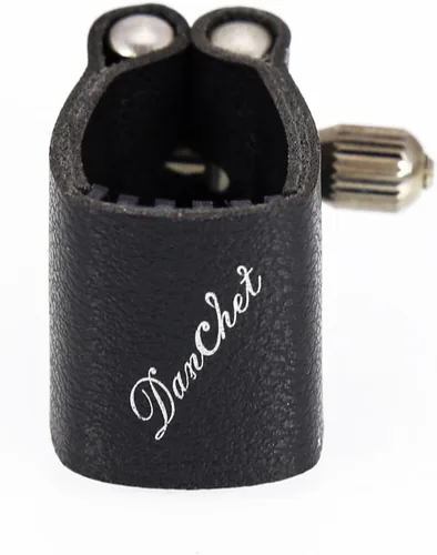 Miniatura 7 de Ligadura de saxofón alto Ligadura de clarinete Tornillos dobles Oro Alto Saxofón Ligadura Sujetador Boquilla Accesorios..