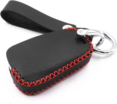 Miniatura 2 de Funda de piel con 5 botones para llavero Chevrolet Camaro Cruze Equinox Malibu SS Sonic Spark Volt Aveo Epica Buick (negro)