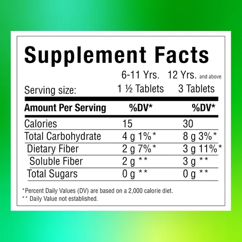 Miniatura 9 de Benefiber Tabletas masticables de suplemento de fibra prebiótica para la salud digestiva, sabores surtidos de frutas, 100