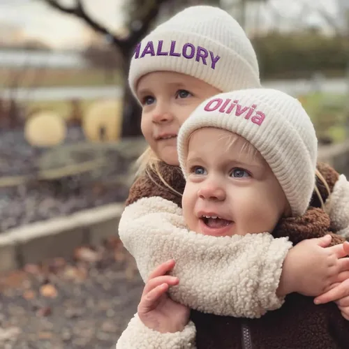 Miniatura 2 de Gorros personalizados para bebés, niñas y niños, gorros bordados personalizados con nombre para bebés, niños y adultos