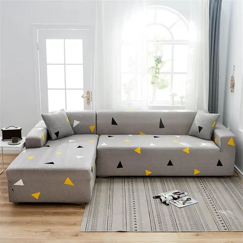 Miniatura 20 de MIPOPS Fundas de sofá 100% impermeables para sofás modulares en forma de L de 1, 2, 3, 4 plazas, funda elástica para sala de estar, protector de H
