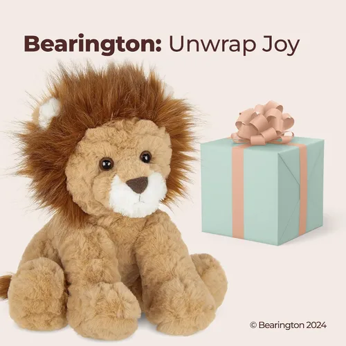 Miniatura 5 de Bearington Dinky Elefante de Peluche Animal Relleno - Elefante Bebé Suave de 11" con Orejas Caídas y Cuerpo Abrazable - Adorable Juguete