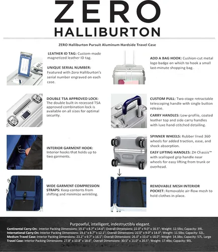 Miniatura 2 de ZERO Halliburton Pursuit - Funda de viaje (aluminio), Bronce), 94210