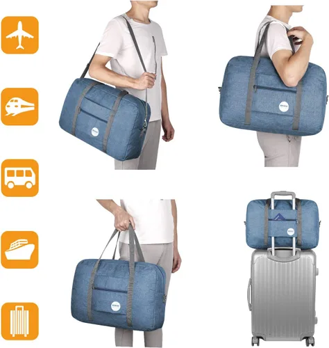 Miniatura 7 de WANDF Bolsa de viaje para artículos personales de Spirit Airlines de 18 x 14 x 8 pulgadas, bolsa de viaje debajo del asiento, equipaje de mano