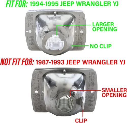 Miniatura 3 de USR DEPO 94-95 YJ - Luces de señalización laterales COMBO ahumadas para parachoques delantero + juego de luces de marcador lateral de 94-95 YJ SMOKE