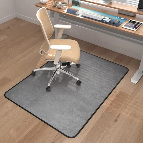 Miniatura 14 de Placoot Tapete para silla de escritorio para suelo de madera dura, superficie de pana de 55 x 35 pulgadas, tapete para silla de oficina para sillas
