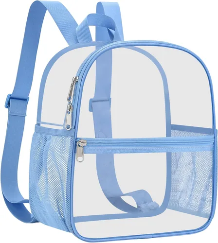 Miniatura 24 de Mochila deportiva transparente para eventos en estadios de 12 x 12 x 6 pulgadas, pequeña para ventiladores, conciertos, playa, trabajo, viajes