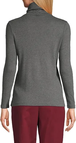 Miniatura 12 de Lands' End Supima - Suéter de cuello alto y mangas largas para mujer