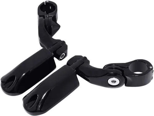 Miniatura 5 de XMT-MOTO Kit de estribo y montaje para pasajeros estilo Streamliner con estriberas ajustables en ángulo corto para Harley Davidson Touring modelos
