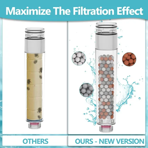 Miniatura 5 de Cuentas minerales aniónicas de repuesto para filtros de cabezal de ducha, filtración suavizante de agua, bola de piedra purificadora de agua