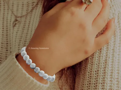 Miniatura 154 de Amazing Gemstone Pulsera de cristal para mujeres y hombres, pulsera de cristal curativo de protección, pulsera elástica con cuentas de piedras