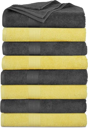 Miniatura 57 de Ample Decor Juego de 12 toallas de baño de 600 GSM, 100% algodón, 4 toallas de baño, 4 toallas de mano, 4 paños de lavado, absorbentes y suaves