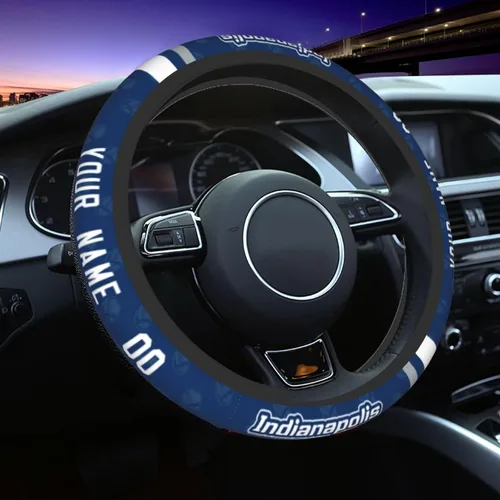 Miniatura 13 de Cleveland - Fundas personalizadas para volante de fútbol, con nombre y número, antideslizantes y absorbentes de sudor, accesorios para automóviles