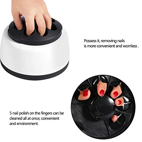 Miniatura 6 de Vaporizador removedor de uñas, máquina de eliminación de esmalte de gel rápido de 36 W, 6.61 x 6.73 x 4.53 pulgadas, vaporizador de eliminación
