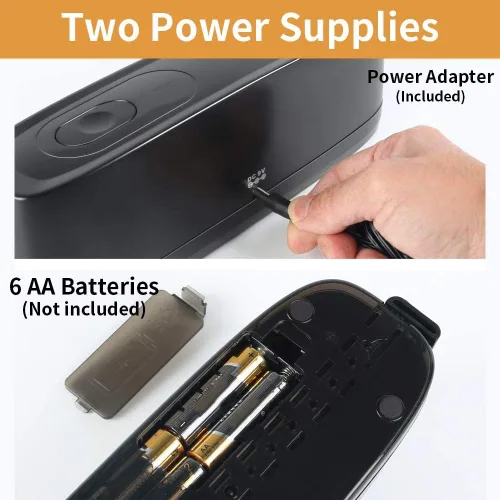Miniatura 6 de AFMAT Perforadora Eléctrica de 3 Agujeros, Perforadora de 20 Hojas para Carpeta, Punzonado Sin Esfuerzo, Diámetro de Agujero de 9/32", Perforadora
