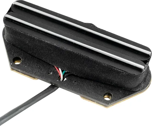 Miniatura 7 de Artec TRA73C Alnico 5 Hot Rail Tele Pickup Single Coil Size Humbucker Bridge Pickup 12K para Fender Telecaster guitarra eléctrica, riel cromado Cromo