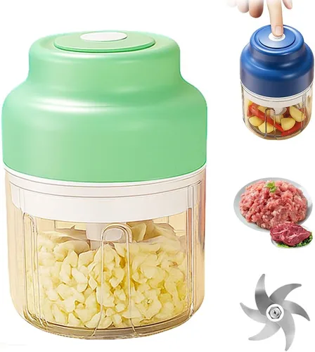 Miniatura 9 de 2026 Mejora Eléctrica Mini Picador de Ajos, Procesador de Alimentos Portátil con Carga USB y Picador de Vegetales, Molinillo de Verduras para Ajos