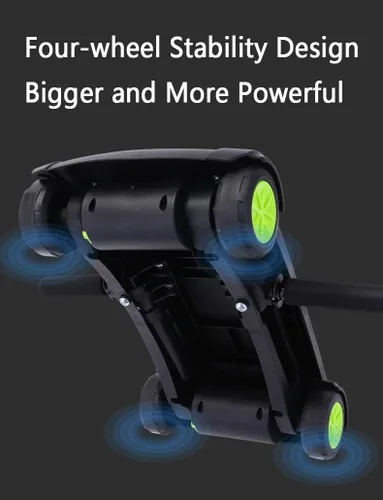 Miniatura 2 de 4d Ab Roller Board con 4 ruedas de rebote automático Rueda abdominal para entrenamiento de núcleo Ab Ejercicio Equipo con Rodillera