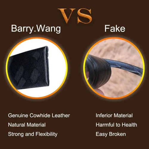 Miniatura 7 de Barry.Wang Cinturones de cuero para hombre trinquete hebilla automática clic 1 38" diseñador vestido moda clásico casual trabajo negocios