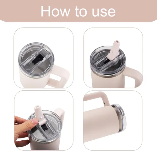 Miniatura 3 de 4 tapones de repuesto para fugas compatibles con vaso Stanley Quencher ProTour de 30 onzas, parte de tapón de silicona para tapa de botella de agua