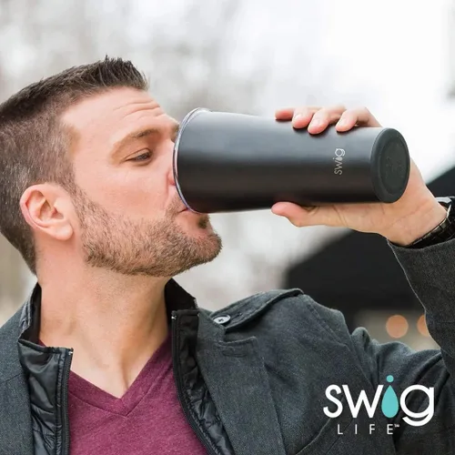 Miniatura 9 de Swig Life - Vaso de 22 oz con aislamiento térmico, vaso de café con tapa, apto para portavasos, apto para lavavajillas, acero inoxidable, taza