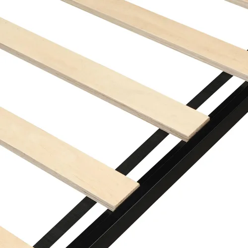 Miniatura 8 de Anwick Base de cama de tamaño individual con cabecera de madera/plataforma de metal alto/cama de plataforma individual para niños, con espacio