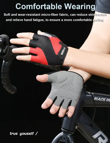 Miniatura 3 de Guantes de ciclismo para hombres y mujeres, guantes de ciclismo para hombres, guantes de ciclismo acolchados, guantes de ciclismo para hombres