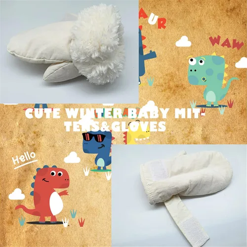 Miniatura 5 de Urban Virgin Guantes de invierno para bebés y niños pequeños, con forro polar, cálidos, impermeables, guantes de nieve para niños y niñas
