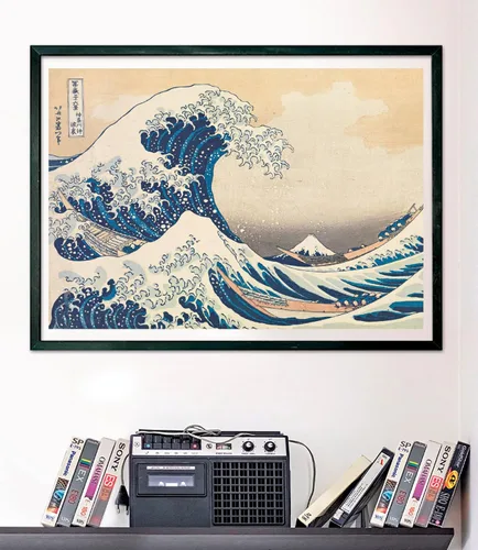 Miniatura 7 de Clementoni Hokusai Puzzle The Great Wave Adult 1000 piezas Juego de mesa Impresión japonesa Ukiyo-e 27.6 x 19.7 in Arte para ensamblar