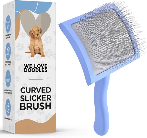 Miniatura 10 de Cepillo Slicker para perros, suministros de aseo para perros, el mejor cepillo para garabatos y caniches para perros de pelo - Goldendoodle Pin
