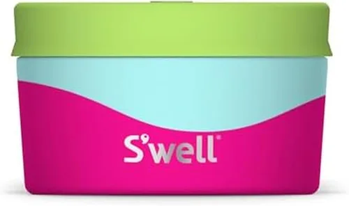 S'well Recipiente de alimentos de acero inoxidable, 10 onzas, fruta del dragón, construcción duradera de una sola pared, sin BPA, apto para