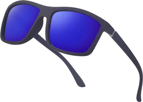 Miniatura 25 de Gafas de sol polarizadas deportivas para hombre, gafas de marco cuadrado NP1007