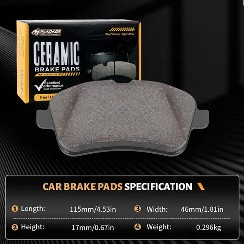 Miniatura 9 de Pastillas de freno traseras de cerámica compatibles con Mercedes-Benz CLA250/CLA45 AMG/GL350/GL450/GL550/GLA45 AMG/GLE300d/GLE350/GLE450