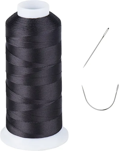 Miniatura 18 de Resistente a los rayos UV - Simthread 100% Poliéster Hilo Entrelazado Tex 69 (12wt) - 250 Yardas 1 Blanco 1 Negro