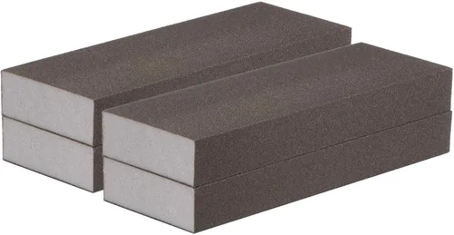 Miniatura 10 de HARFINGTON Bloques de esponja de lijado de grano medio, 4 unidades, bloque de lijado de espuma de grano 120-180 para pulir la cocina, paneles