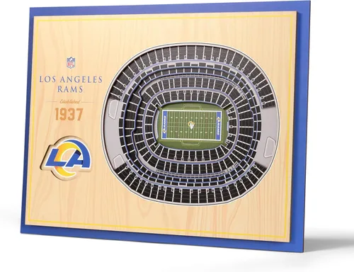 Miniatura 10 de YouTheFan Arte de pared de 5 capas con vista del estadio de la NFL