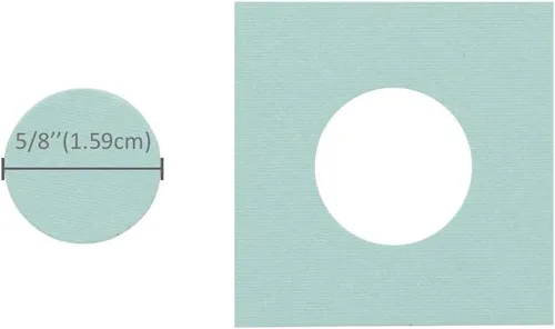 Miniatura 2 de Bira Craft Punzón de palanca con forma de círculo de 5/8 pulgadas para manualidades de papel, álbumes de recortes..
