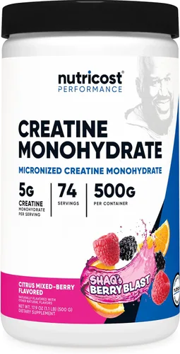 Miniatura 7 de Monohidrato de creatina Nutricost, 100 porciones, 0,18 oz por porción, monohidrato de creatina pura, Paquete de 1, 1