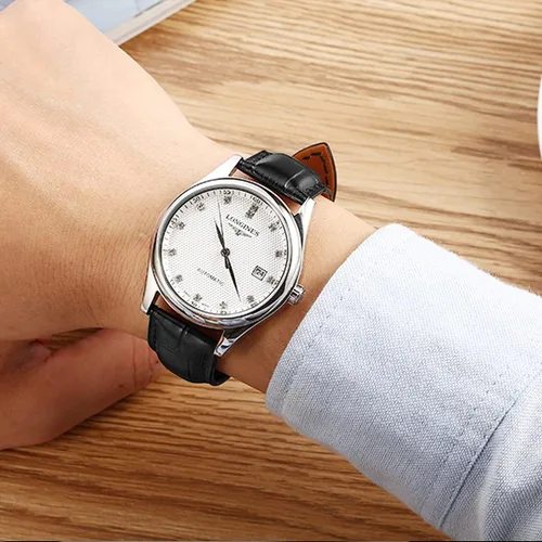 Miniatura 3 de Moran - Correa con estampado de cocodrilo y de cuero vacuno, para reloj de pulsera de 18mm a 24mm, para mujer y hombre
