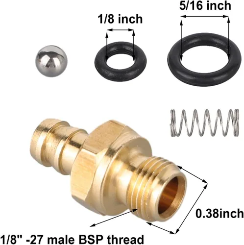 Miniatura 6 de Kit de inyector de jabón para lavadora a presión, kit de jeringa de jabón para lavadora a presión para 190593GS 190635GS 203640GS, como se muestra