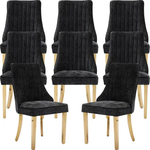 Miniatura 11 de ODUSE-DAILY Juego de 2 sillas de comedor de mediados del siglo en color beige, juego de 2 sillas modernas para cocina y comedor, sillas tapizadas