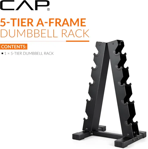 Miniatura 2 de CAP A-Frame Dumbbell Weight Rack Gris