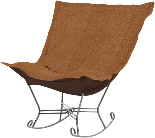 Miniatura 95 de Howard Elliott Collection Avanti Pecan - Silla de asiento oscilante con funda, silla multiusos de mariposa con marco de titanio, muebles de patio