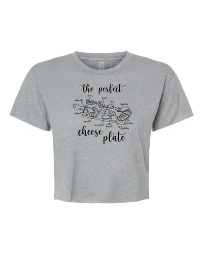 Miniatura 20 de Sweet Carrot Lime, Cute Women's Screen Printed Crop Tee, Shirts With Sayings, Heather Gray or Gold (L, Heather Gray)