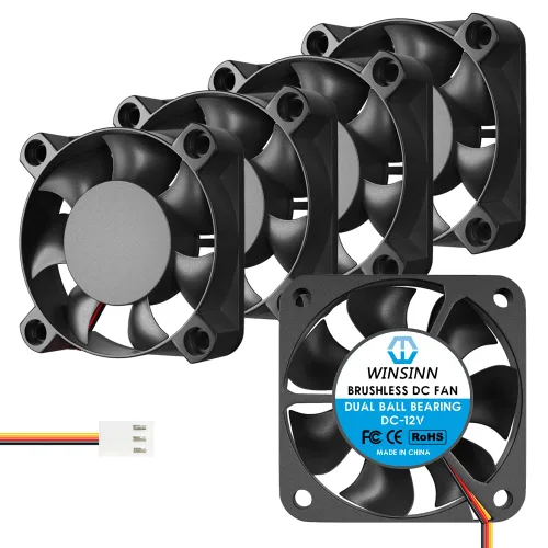 Miniatura 11 de WINSINN Ventilador USB de 1.575 in y 5 V – Rodamiento de bolas dual de 5000 RPM Reemplazo del ventilador de refrigeración para PC/CCTV/Banco
