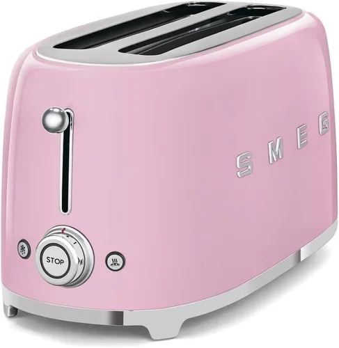 Miniatura 29 de SMEG Tostadora de 2 rebanadas con 6 ajustes preestablecidos y función de descongelación y bandeja de migas extraíble (Jade)