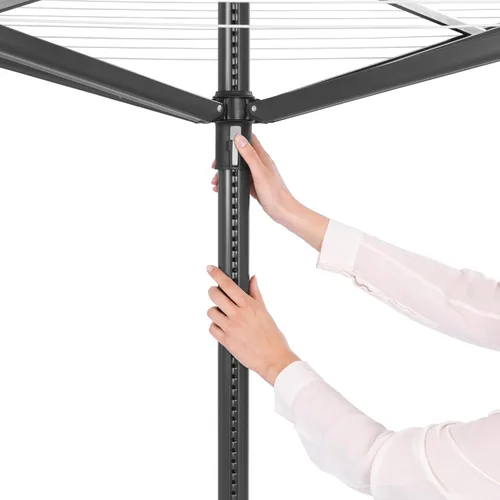 Miniatura 4 de Brabantia Lift-O-Matic Tendedero de 4 brazos para exteriores (164 pies/Ø 1.8 pulgadas) altura ajustable, tendedero plegable + estaca de tierra